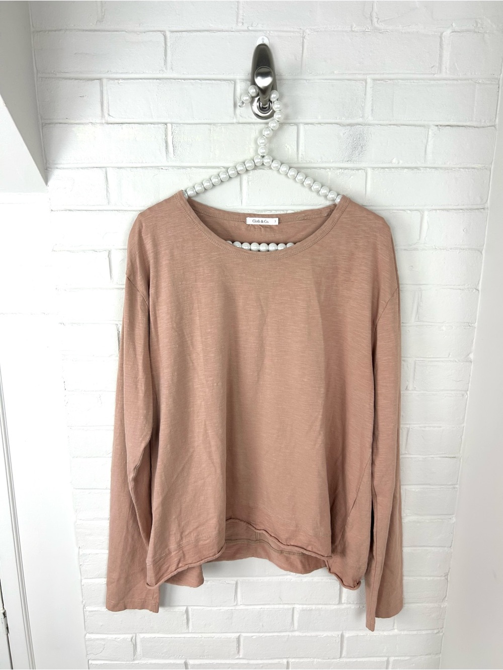 Cloth & Co. Neutral Organic Cotton Long Sleeve Shirt Size L